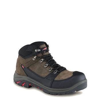 Red Wing Férfi Tradesman 5-inch Waterproof Safety Toe Túrabakancs Barna